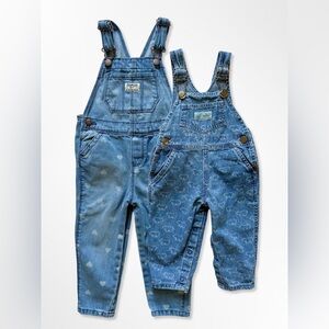 OshKosh Heart Denim Overalls - 3T